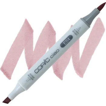 Lihová fixa COPIC Ciao oboustranná Brush & Chisel, E04 Lipstick natural