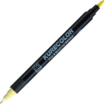KURETAKE ZIG Kurecolor Fine & Brush, 100 Pale Yellow