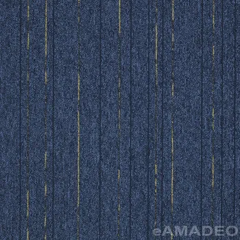 Koberec Kobercové čtverce Modulyss First Straightline 502 - modrá/žlutá