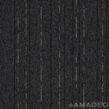 Koberec Kobercové čtverce Modulyss First Straightline 996 - černá/zelená