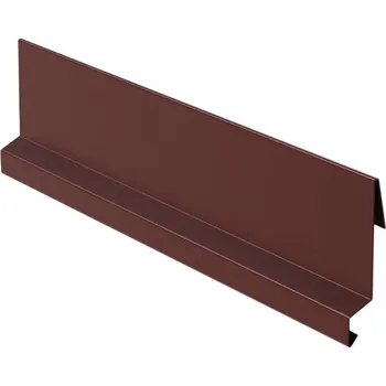 Plech Závětrná lišta zahakovací RŠ 167, 1 bm, Lakovaný pozink, Hnědá RAL 8017