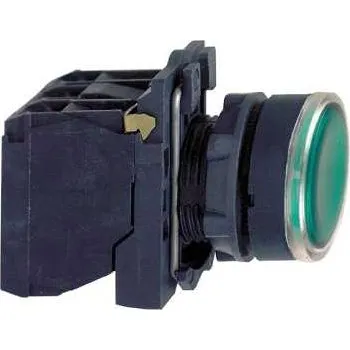 Stavebniny Schneider xB5AW33B5 Ovládač stiskací prosvětlený,lícující,1 Z+1V,24V-zelený