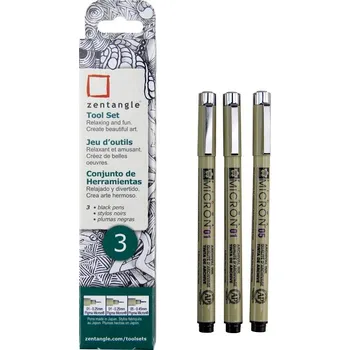 Sakura PIGMA MICRON Zentangle, set 3ks