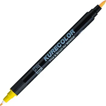 KURETAKE ZIG Kurecolor Fine & Brush, 104 Mid Yellow