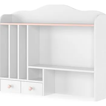 Jídelní set Nadstavec Luna Ln-04 Bílý/Ružová