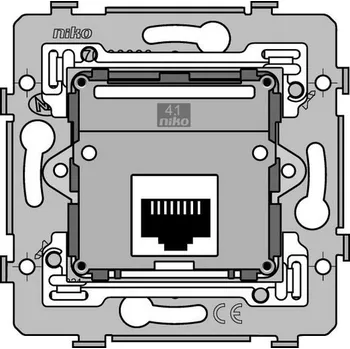 Elektrická zásuvka Spodek zásuvky 1xRJ45 UTP (nestíněné) CAT6 bez rozp. NEW NIKO 170-75261