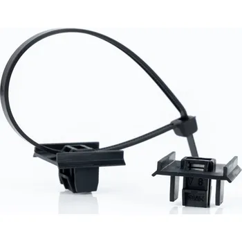 Stahovací páska Solární klip SC2 s páskem, upevnění klipu M8/hloubka 6,9mm z PA 6.6HS (100ks v bal.)