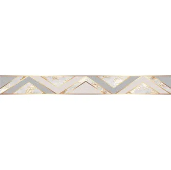 Tapeta Samolepící bordura Art-Deco mramor šedo-oranžový D 58-054-1