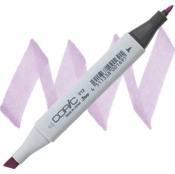 Lihová fixa COPIC Classic oboustranná Fine & Chisel, V12 Pale lilac