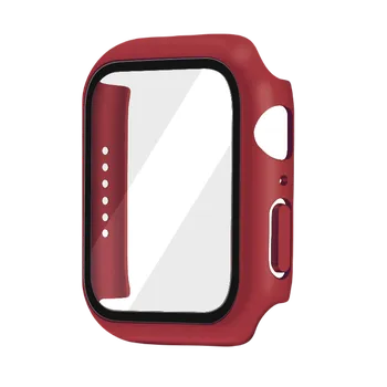 Ochranné pouzdro s tvrzeným sklem pro Apple Watch 38mm Barva: Vínová, Typ: 13