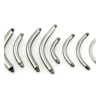 Piercing Piercing - náhradní tyčka zahnutá (1,6 x 10 mm)