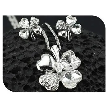 Souprava šperků Načančaná.cz Sada Čtyřlístek - 6 barvev Barva: Bílý