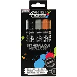 Lakové popisovače PEBEO 4Artist 4 mm, 5 ks Metallic