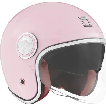 Helma na motorku Přilba HERITAGE, NOX PREMIUM (růžová pastelová) 2026 (Velikost: XS)