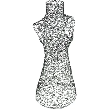 Šperkovnice Dámské torzo,dekolt černý, kovový 39cm (PN2B)