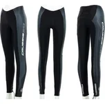 Dámské elastické kalhoty CRUSSIS - ONE, černá/bílá, vel. XL