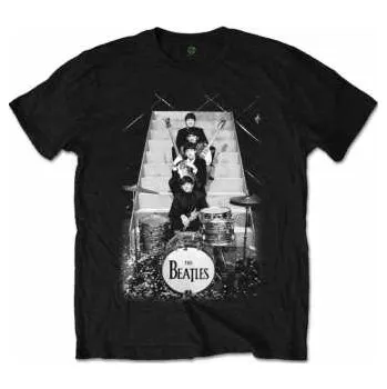 Pánské tričko Merch The Beatles: Tričko Stage Stairs L