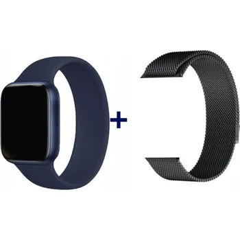 Chytré hodinky Chytré hodinky X16 44mm Barva: Modrá, Pásky: +Milánský tah černý