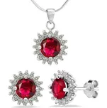 Dárkový set ze stříbra se zirkony JJJFIJS008-R