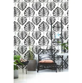 Tapeta Coloray Fototapeta Černá děravá Monstera Samolepící Fototapeta Vliesová 250 x 250 cm coloraydecor-f-as-151596134-2