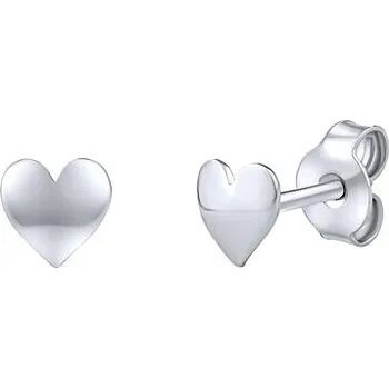 Náušnice Stříbrné náušnice Lia pecky srdíčka dámské i dětské SILVEGOB70270PDS