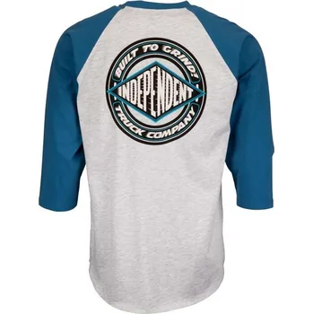 Pánské oblečení INDEPENDENT triko - BTG Shear Baseball Top Vintage Royal Athletic Heather (VINTAGE ROYAL ATHLET)