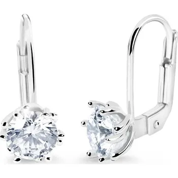 Náušnice Cutie Jewellery Náušnice z bílého zlata se zirkony Z8001B