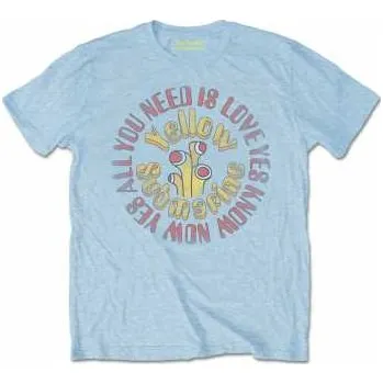 Pánské tričko Merch The Beatles: Tričko Yellow Submarine Aynil Circle Vintage XL