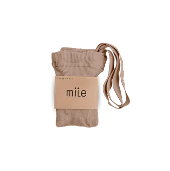 Mile Punčochy s kšandami - hnědobéžové Velikost: 56-68 [0-6m]