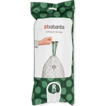 Pytle na odpadky Brabantia PerfectFit pytle do koše 36 L (R) - 20 ks sáčků v roli, 25 µm