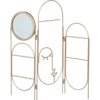 Šperkovnice Atmosphera Stojan na šperky VIBE se zrcadlem, kovový