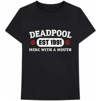Pánské tričko Merch Marvel Comics: Tričko Deadpool Merc With A Mouth L