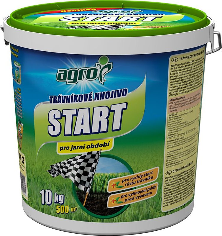 AGRO CS a.s. AGRO Trávníkové hnojivo START 10kg kbelík