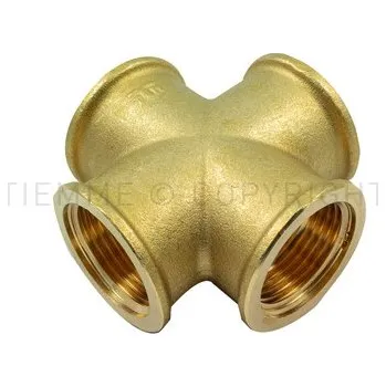 Fitinka TIEMME - Itálie | Kříž mosazný FFFF - MOSAZ - 2" TM1580