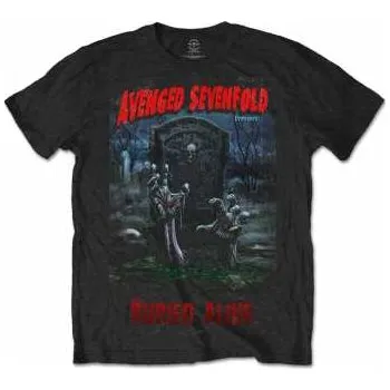 Pánské oblečení Merch Avenged Sevenfold: Tričko Buried Alive Tour 2012 S