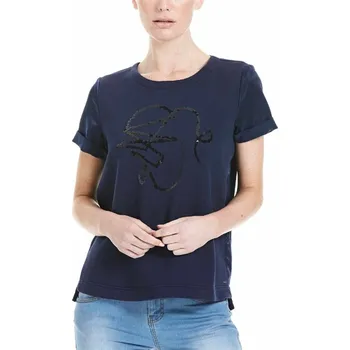 Dámské tričko BENCH triko - Shirt Maritime Blue (BL193)