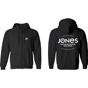 Pánská mikina JONES mikina - Hoodie Zip Riding Free Black (BK)