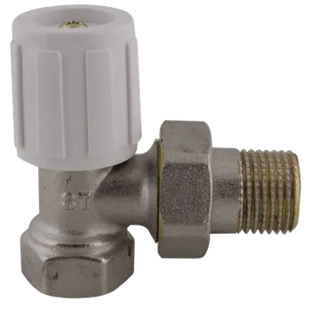 Ventil Radiátorový ventil rohový jednoregulační (kohout k radiátoru) - 1/2" 407