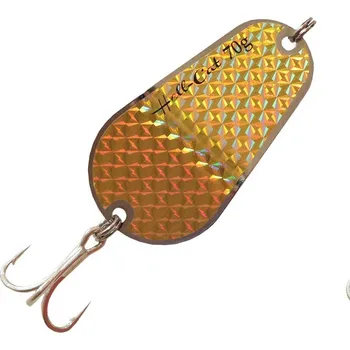 Hell-Cat plandavka 70g, hologramová žlutá (Plandavka určena pro lov dravých ryb, jako jsou například sumci a štiky.)