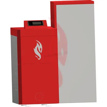 Kotel Kovarson KAJMAN 10 kW / 750x750 - 440l zásobník (Peletový kotel KAJMAN)