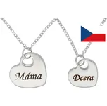 Řetízky set MÁMA a DCERA z oceli stříbrné G483