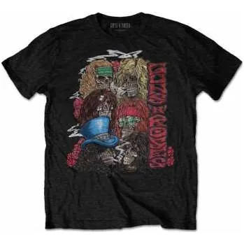 Pánské tričko Merch Guns N' Roses: Tričko Stacked Skulls XL