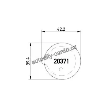 Brzdová destička Sada brzdových destiček BREMBO P61014 - CITROËN