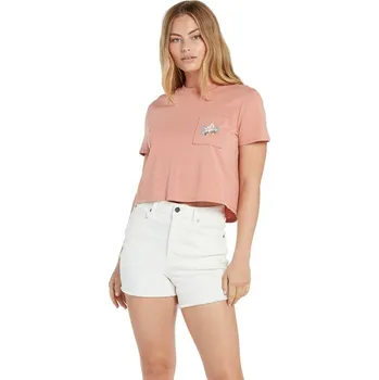 Dámské tričko VOLCOM triko - Pocket Dial Tee Light Mauve (LMV)