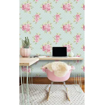 Tapeta Coloray Fototapeta Máta s růžovou Samolepící Fototapeta Vliesová 250 x 250 cm coloraydecor-f-ss-313724786