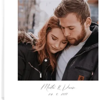 Svatební dekorace PVC svatební fotoobraz 1 fotka se jmény