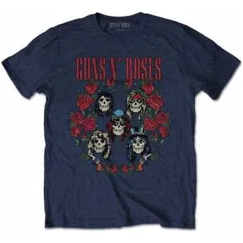 Pánská móda Merch Guns N' Roses: Tričko Skulls Wreath XL 2022