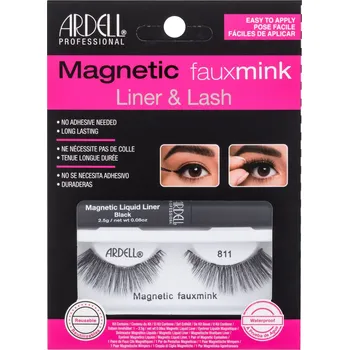 Ardell Magnetic Faux Mink 811 + magnetická tekutá linka Umělé řasy Ardell Magnetic Faux Mink 811 + magnetická tekutá linka