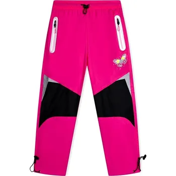 Dětská móda ŠUSŤÁKOVÉ KALHOTY S BAVLNOU SK7738 Velikost: 98, Barva: Růžovo/černá