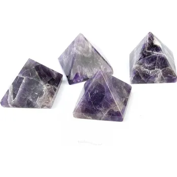 Přírodní kámen Ametystová pyramida tmavá